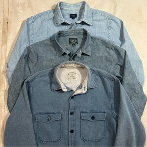 J.Crew Mens Size Small Shirt Bundle of 3